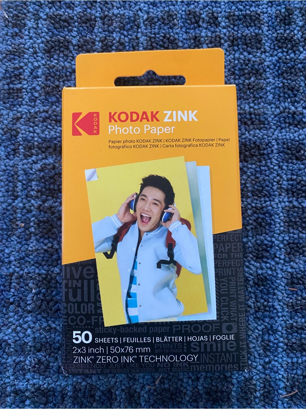 Kodak Yellow and Black Instant Photo Paper Pack